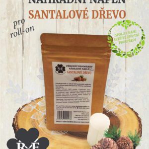 Náhradní náplň do přírodního deodorantu roll-on 22 g - Santalové dřevo