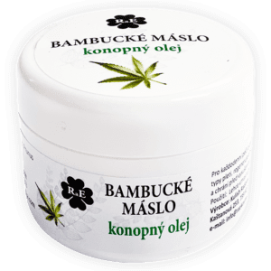 Bambucké tělové máslo s konopným olejem